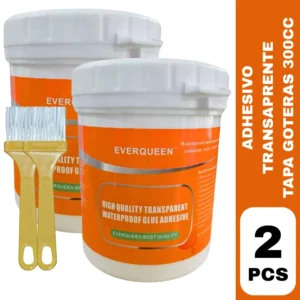 2 Sellador adhesivo transparente 300 Gr
